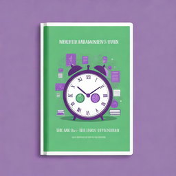 A high-quality digital art cover for an e-book about time management for small business owners