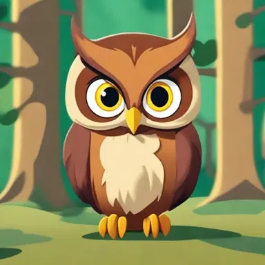 In the cartoon, the character's totem is a wise owl that guides him on his adventures.