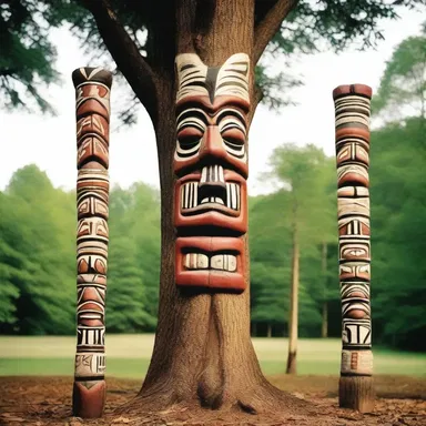 In Native American history, tribes used totems as symbols to represent their clans and ancestors.