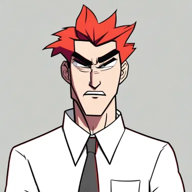 In the cartoon, the character's face turns bright red, indicating that he is hot under the collar due to his frustration.