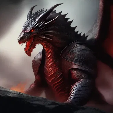The dragon slayer's blood boiled, and he became hot under the collar, ready to face the menacing creature in an epic battle.