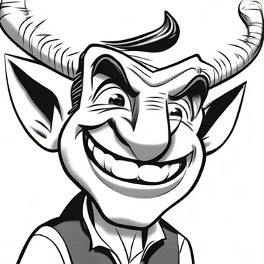 The cartoonist exaggerated the character's buck-toothed smile to accentuate their quirky and lovable personality.