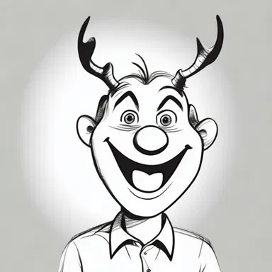 The cartoonist exaggerated the character's buck-toothed smile to accentuate their quirky and lovable personality.
