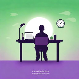 A wordless, high-quality digital art cover for an e-book