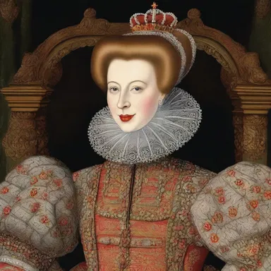 Queen Elizabeth I was known for wearing elaborate rabato collars as a symbol of her nobility and status.