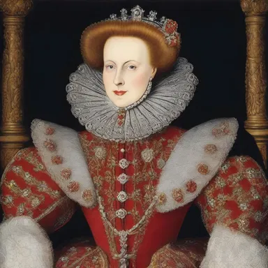 Queen Elizabeth I was known for wearing elaborate rabato collars as a symbol of her nobility and status.