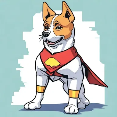 In the comic book, the hero wears a unique rabato collar that enhances their iconic superhero costume.
