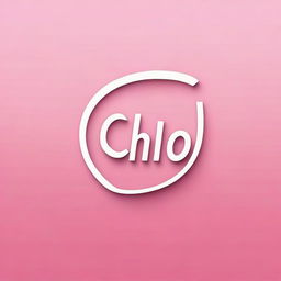 Create a modern and stylish logo featuring the text 'Chiel'. The lettering should be clean, simple, and slightly curved, with a color combination of pink and white. Aim for a simple but appealing, modern, and trendy design that is easily recognizable.