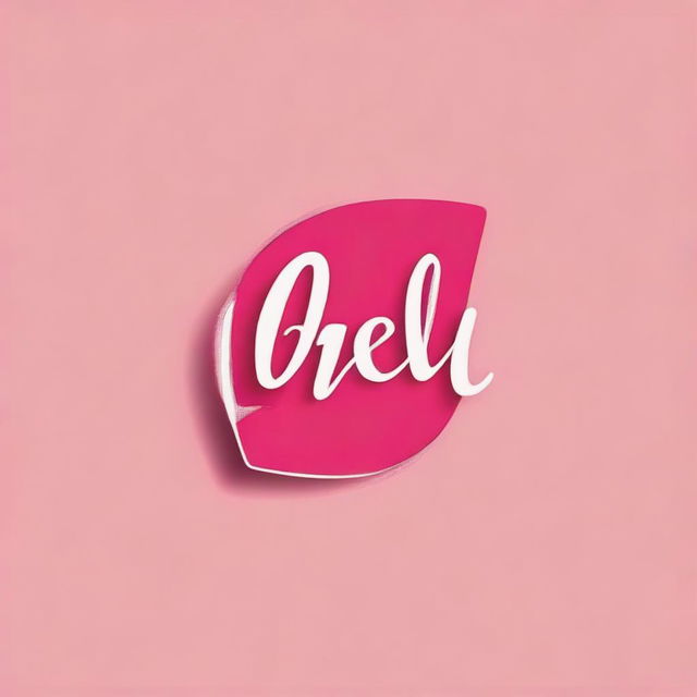 Design a modern and stylish logo with the text 'Chiel'. Letters should be clean, simple, highly legible, in a combination of pink and white. Create a design that is straightforward yet appealing, modern, trendy, and easily recognizable.