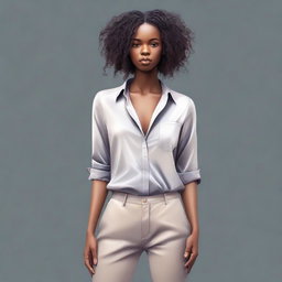 A high-quality digital art image showcasing a full body portrait
