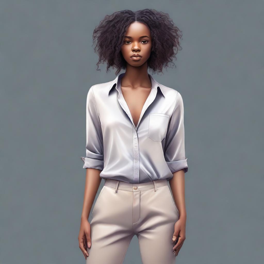 A high-quality digital art image showcasing a full body portrait