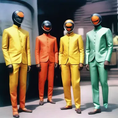 In the science fiction novel, characters wore futuristic outfits made of madras cloth.