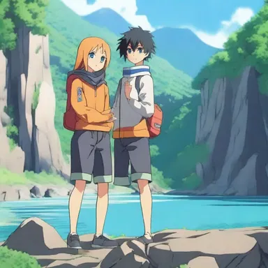 In the popular anime series, the main characters discover a hidden reservoir in the mountains, where they train to enhance their powers.