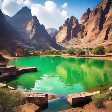 According to ancient mythology, the gods created the reservoir as a divine gift to provide abundant water and fertility to the land.