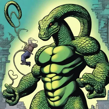 In the comic book, the villain used the mystical powers of the snakeberry to create an army of mind-controlled creatures.