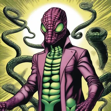 In the comic book, the villain used the mystical powers of the snakeberry to create an army of mind-controlled creatures.