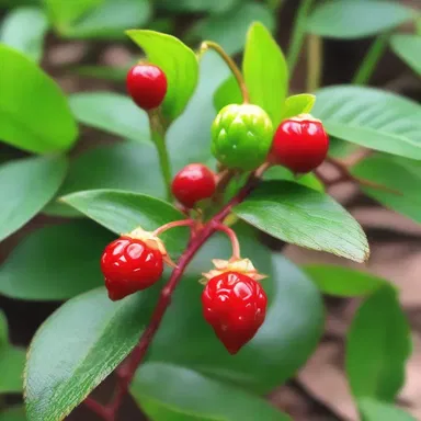 According to ancient mythology, the snakeberry plant was said to have been born from the blood of a slain dragon, imbuing it with potent magical properties.