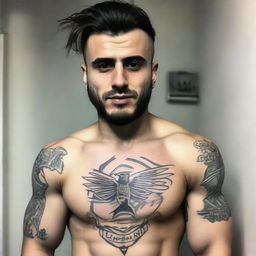 Create me : My name is Fatih Çelen I am an engineer. I am 24 years old. I love swallow and have a swallow tattoo on my left arm. I love Fenerbahçe and machine. My hair cut like russian soldier.