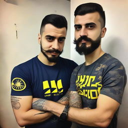 Create me : My name is Fatih Çelen I am an engineer. I am 24 years old. I love swallow and have a swallow tattoo on my left arm. I love Fenerbahçe and machine. My haircut short and like russian soldier.my mustache and beard are like V for vandetta. Last third picture is looking like me 