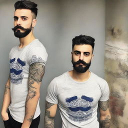 Create me : My name is Fatih Çelen I am an engineer. I am 24 years old. I love swallow and have a swallow tattoo on my left arm. I love Fenerbahçe and machine. My haircut short and like russian soldier.my mustache and beard are shirt and like V for vandetta. Last third picture is looking like me