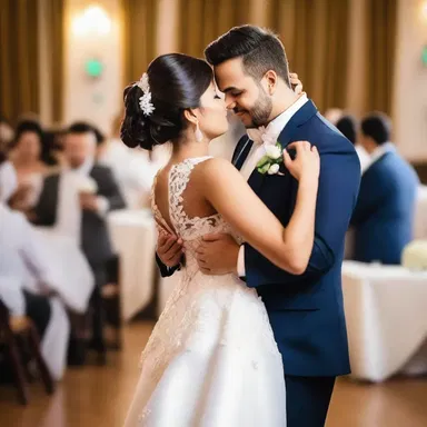The couple danced stiffly at their wedding reception, prompting whispers about their lack of chemistry.