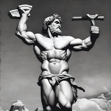 In Greek mythology, the god Atlas was punished by being forced to hold up the heavens on his shoulders, causing him to walk stiffly.