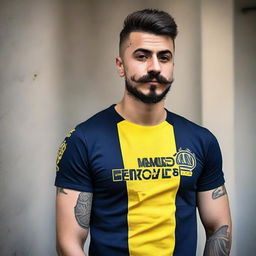 Create me : My name is Fatih Çelen I am an engineer. I am 24 years old. I love swallow and have a swallow tattoo on my left arm. I love Fenerbahçe and machine. My haircut short and like russian soldier.my mustache and beard are short. Last third picture is looking like me