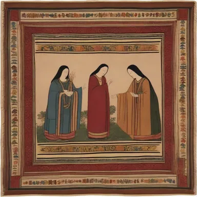 In the movie, the twiners were shown meticulously weaving a tapestry, symbolizing the interconnectedness of the characters' lives.
