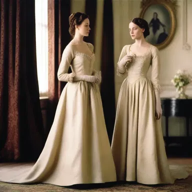 The costume designer used linen fabric to create the elegant gowns for the actresses in the period film.