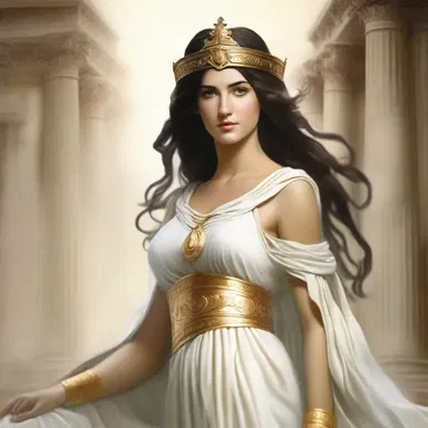In Greek mythology, the goddess Athena was often depicted wearing a flowing linen dress, reflecting her wisdom and purity.