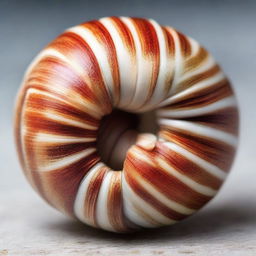 A highly detailed hermit crab shell embodying the exquisite beauty of a Fibonacci spiral.