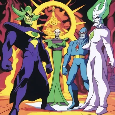 In the animated series, the villains possessed the power of the eon to control time.
