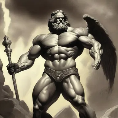 In Greek mythology, the Titan Prometheus was punished by Zeus for stealing fire and was bound to a rock for an eon.