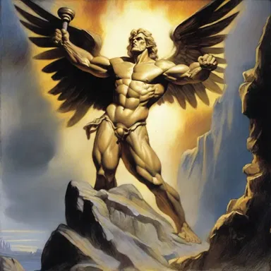 In Greek mythology, the Titan Prometheus was punished by Zeus for stealing fire and was bound to a rock for an eon.