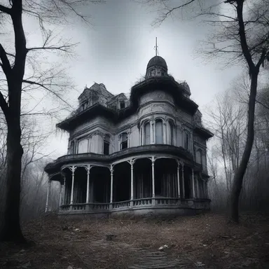 In the horror movie, the evil spirit haunted the old mansion for eons, tormenting anyone who entered.