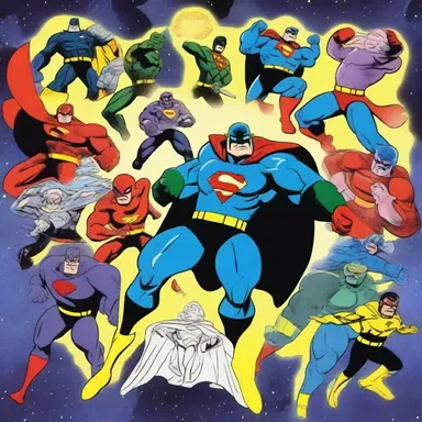 In the cartoon series, the superhero battled against villains from different galaxies for eons to protect the universe.