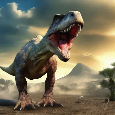 The dinosaur extinction marked the end of the Mesozoic era, an eon in geological history.
