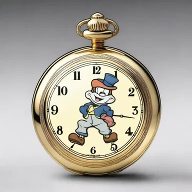 The cartoon character's pocket watch had a guilloche dial, making it a charming and whimsical accessory for his adventures.