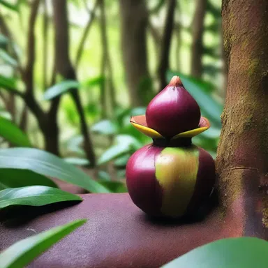 The enchanted forest was filled with mysterious trees, including a rare mangosteen that granted wishes to those who found it.
