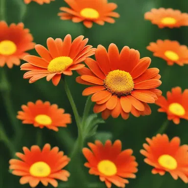 The poet eloquently described the orange daisy in his romantic novel, emphasizing its delicate petals and captivating fragrance.