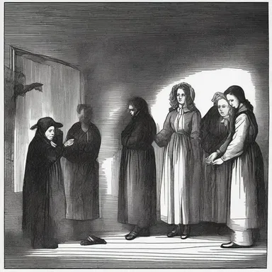 During the Salem witch trials, accused individuals were often seen pleading with the court for their innocence, desperate to avoid execution.