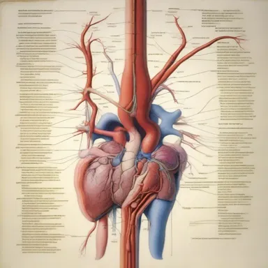 The painter depicted the detailed path of the circumflex artery in his anatomical artwork.