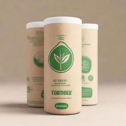 Concept for a sustainable and eco-friendly paper towel company emphasizing reusability and zero-waste packaging