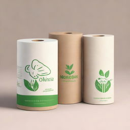 Concept for a sustainable and eco-friendly paper towel company emphasizing reusability and zero-waste packaging