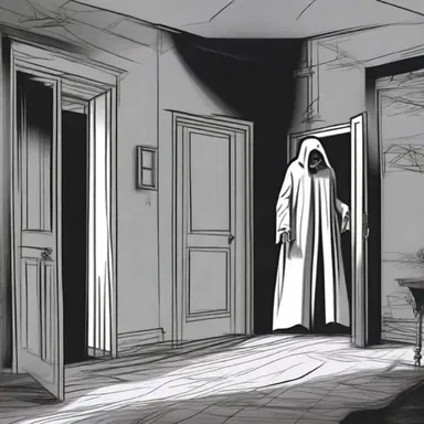 In the haunted house, the chilling dialog between the ghostly apparition and the terrified protagonist sent shivers down everyone's spines.