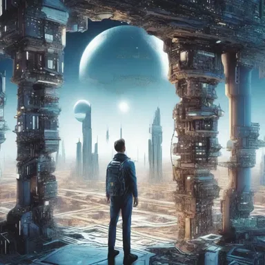 The science fiction book is filled with captivating dialog that explores the future possibilities of technology.