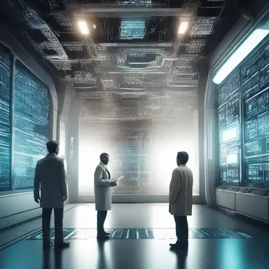 The science fiction book is filled with captivating dialog that explores the future possibilities of technology.
