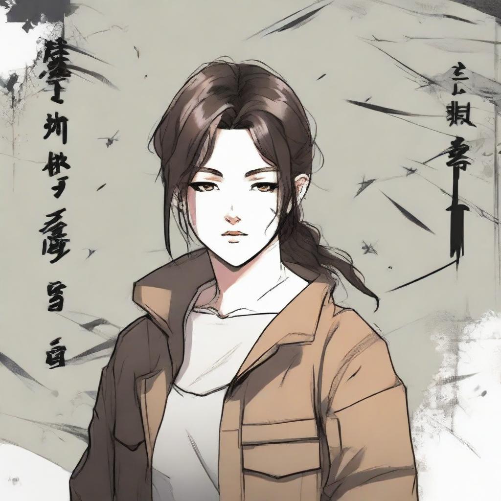 Manhwa-style illustration of a survivor