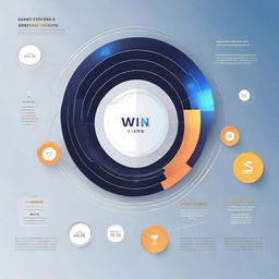 A futuristic graphic illustrating the potential price trajectory of WIN coin within this month, showcasing possible trends, changes, and influential factors