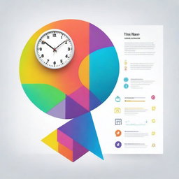 A visually striking, high-quality digital art poster highlighting the three benefits of time management for small business owners